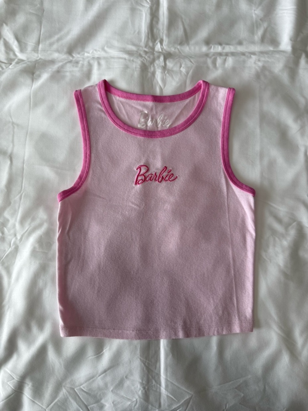 Light Pink Barbie Cropped Tank